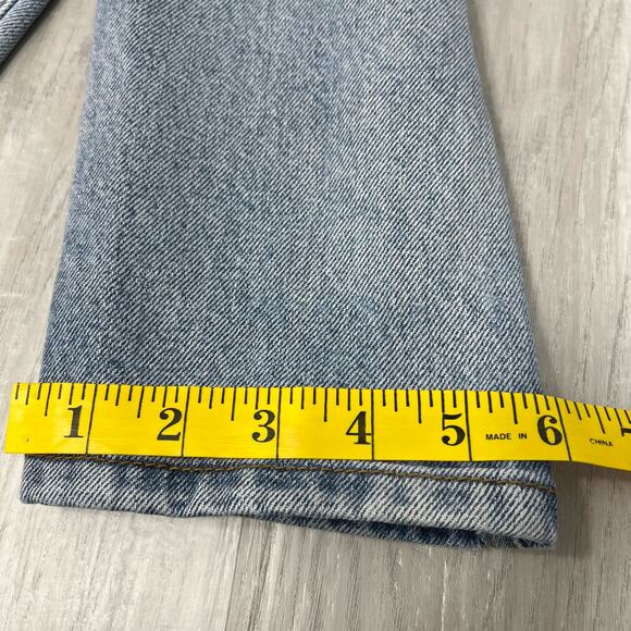 J. Galt Shanghai High Rise Straight Leg Light Wash Cotton Jeans Small - Picture 9 of 9